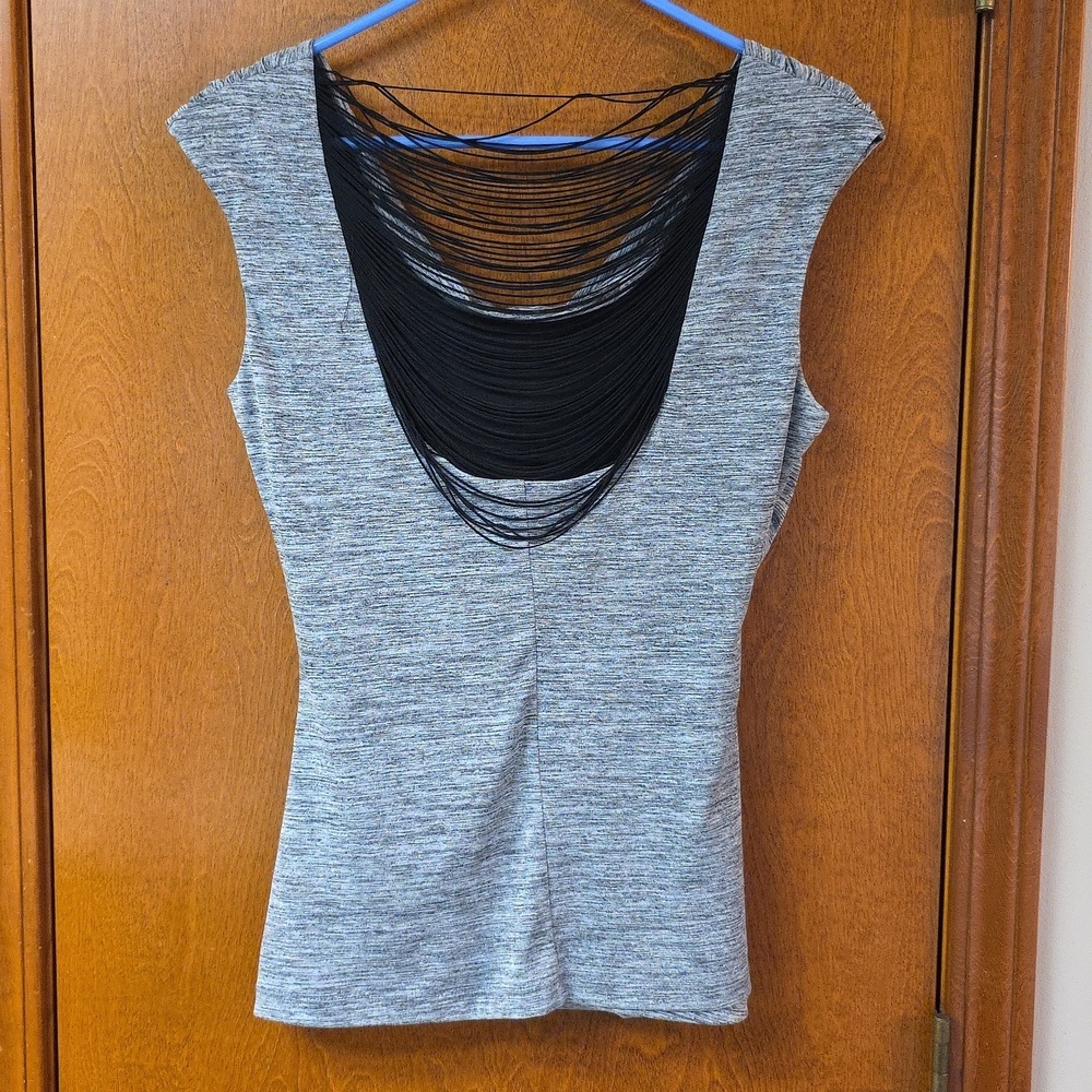 Cowl Neck Open Back Tank Med - Picture 2 of 5